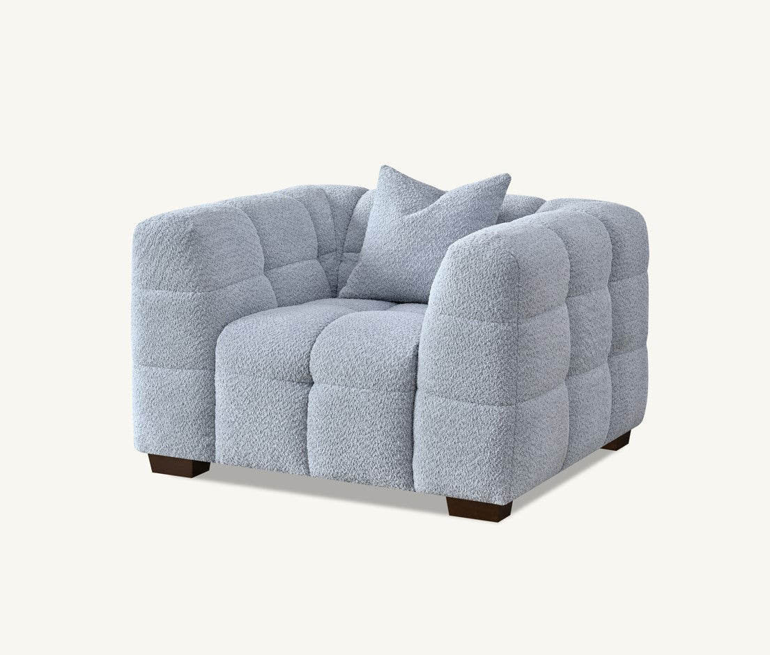 Beca Sofa Range in Pearl Boucle Fabric