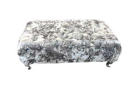Harley Rectangle Button Footstool