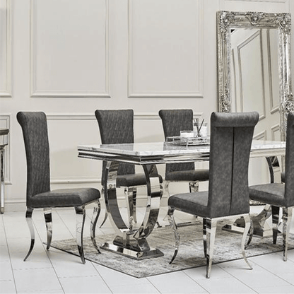 Grande Dining Table Set | Nichole Chairs