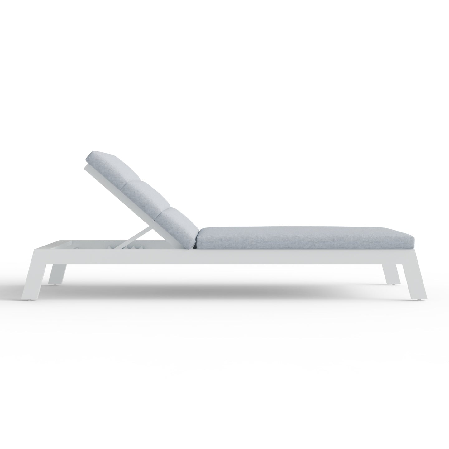 Dasia Outdoor Sun Lounger white rear angle image