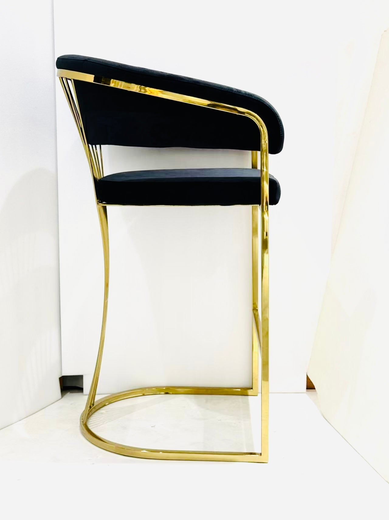 Mila Black & Gold Barstool