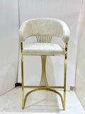 Mila Cream & Gold Barstool