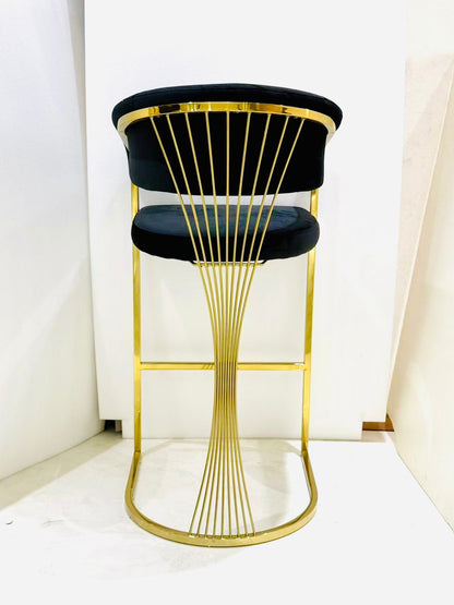 Mila Black & Gold Barstool