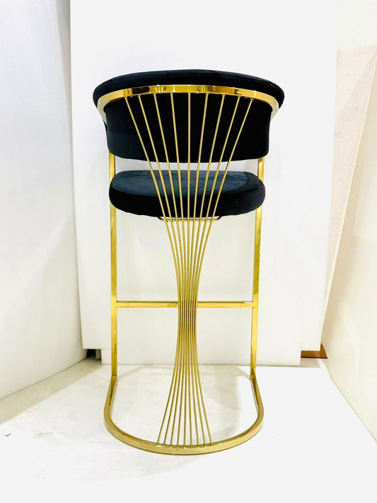 Mila Black & Gold Barstool