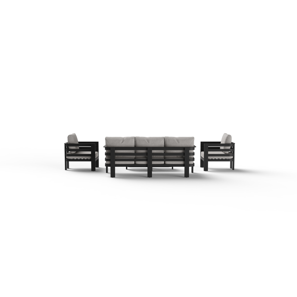 Andros Outdoor Lounge Set onyx lounge chair cut out image