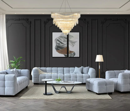 Beca Sofa Range in Pearl Boucle Fabric