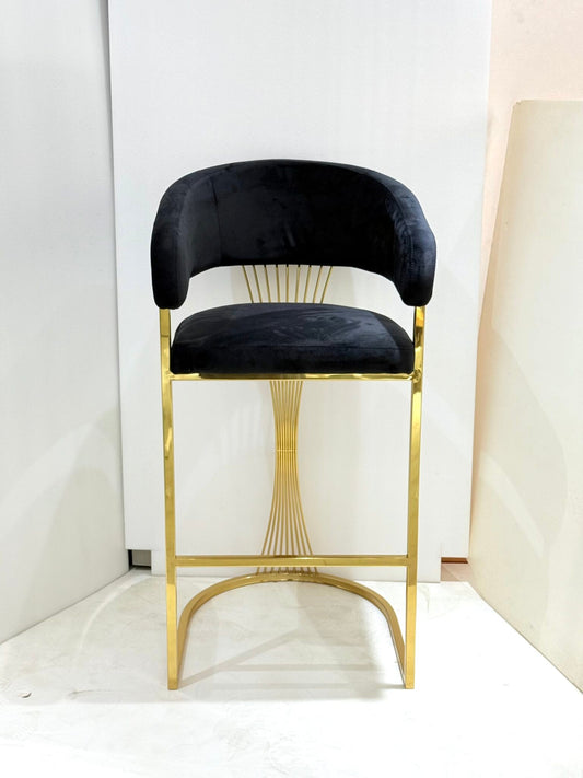 Mila Grey & Silver Barstool