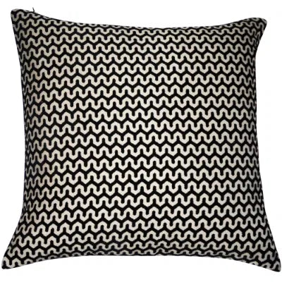 Wave Black Cushion