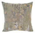 Silver Flock & Foil Cushion