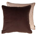 Twofaced Choc And Taupe Large Cushion