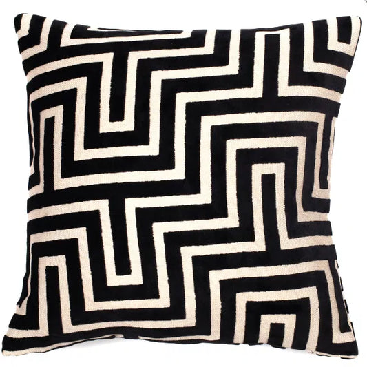 Black Maze Cushion