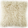 Ivory Faux Fur Cushion