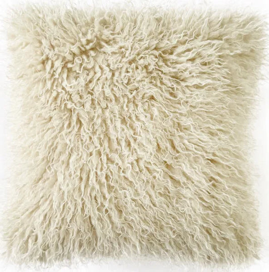 Ivory Faux Fur Cushion