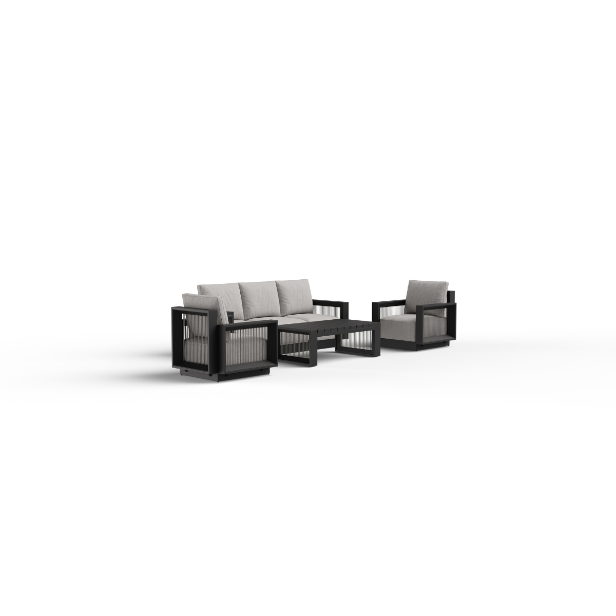 Ikos Outdoor Lounge Set onyx lounge chair cut out image