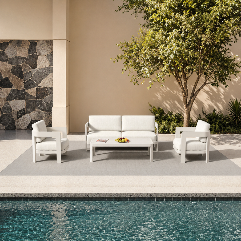 Sofia Outdoor Range 4 Seater Lounge Set taupe garden lounge set hero image