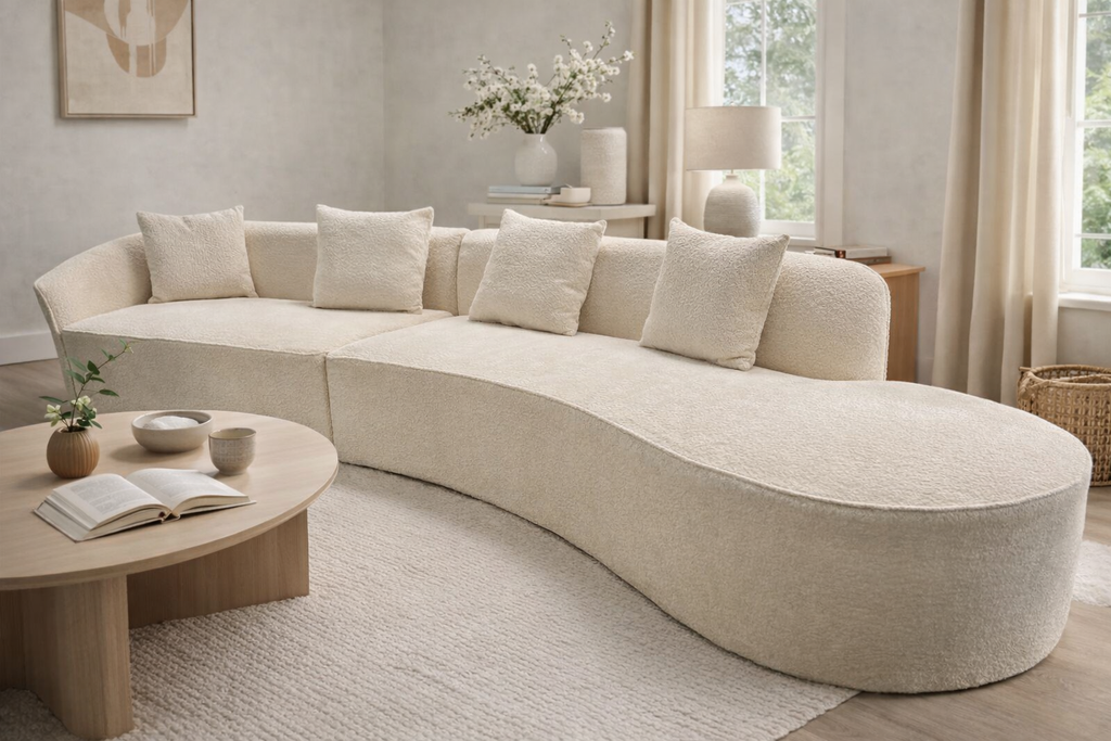 Siena 08 Ivory Left Right Hand 5 Seater Sofa