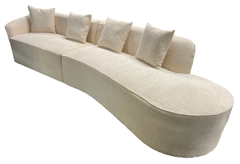 Siena 08 Ivory Left Right Hand 5 Seater Sofa - detail view
