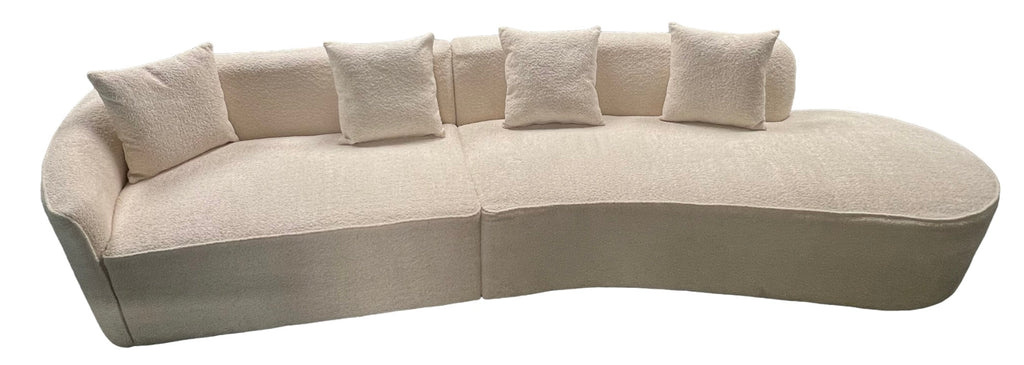 Siena 08 Ivory Left Right Hand 5 Seater Sofa - side view