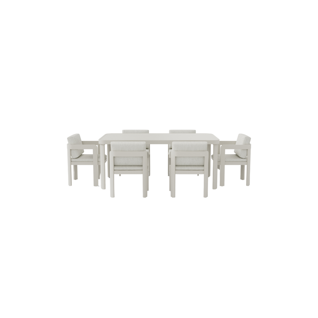 Sofia Outdoor Range 6 Seater Dining Set full cut out image