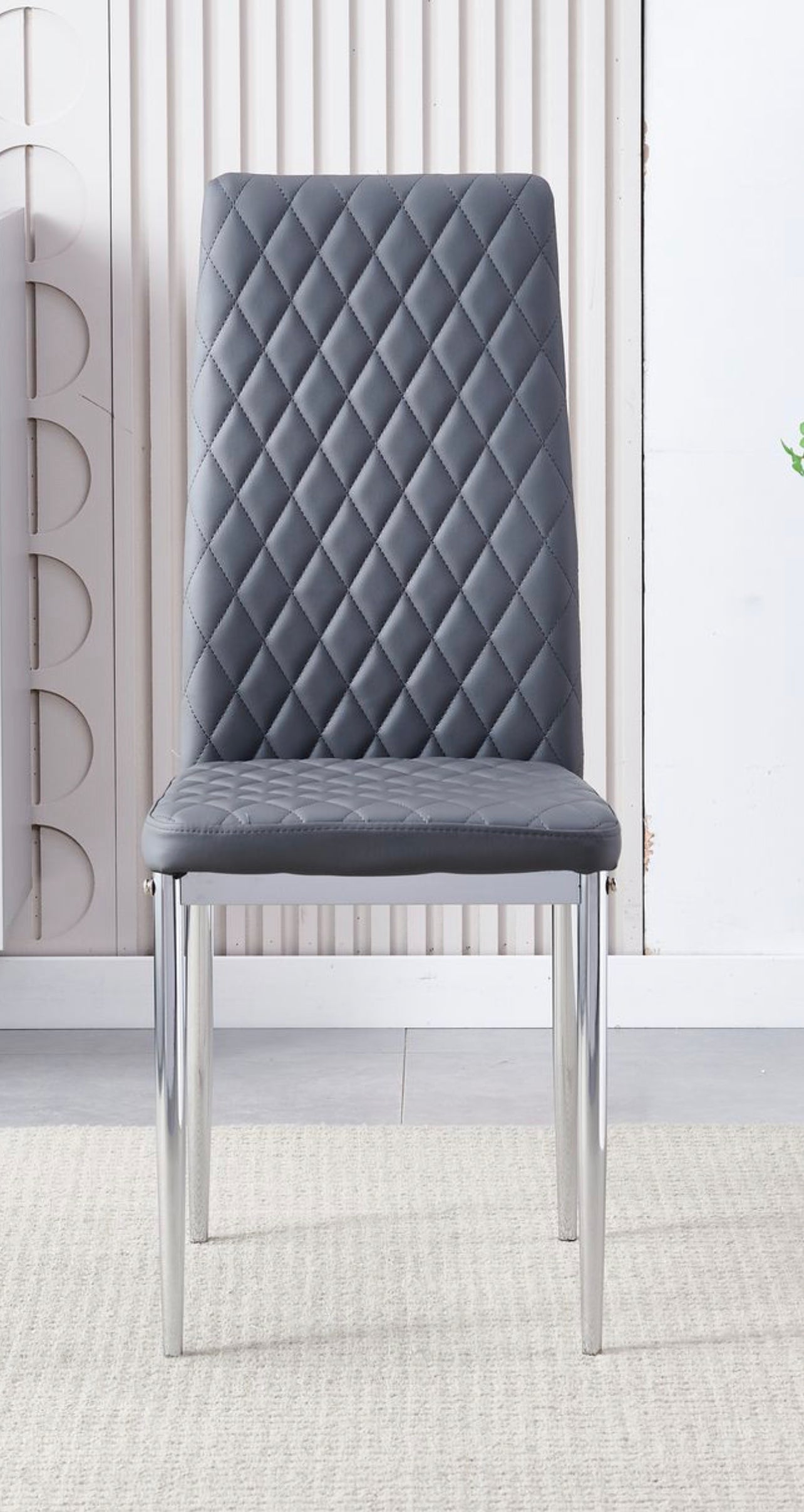California PU leather dining chair