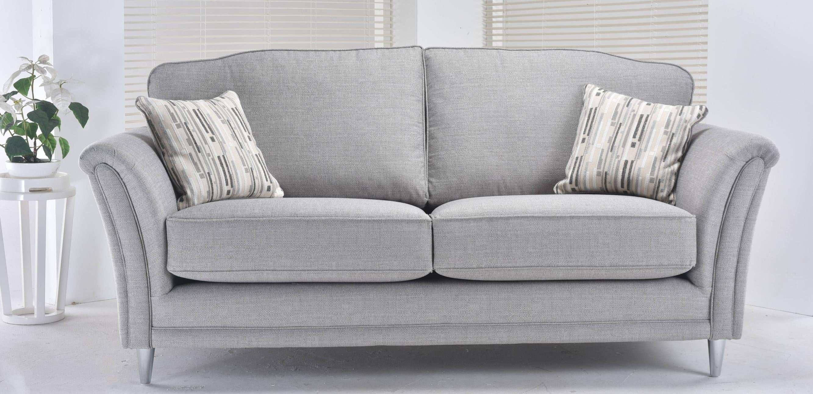 Carrington fabric sofa range in neutral living room setting