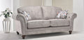 Chelsea button arm fabric sofa range with classic button arm detail