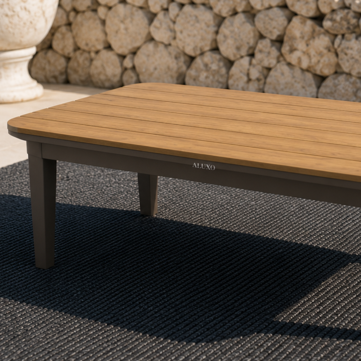 Hemera outdoor lounge coffee table close up