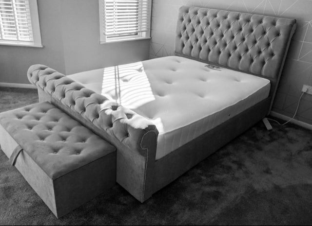 Chesterfield sleigh Bed