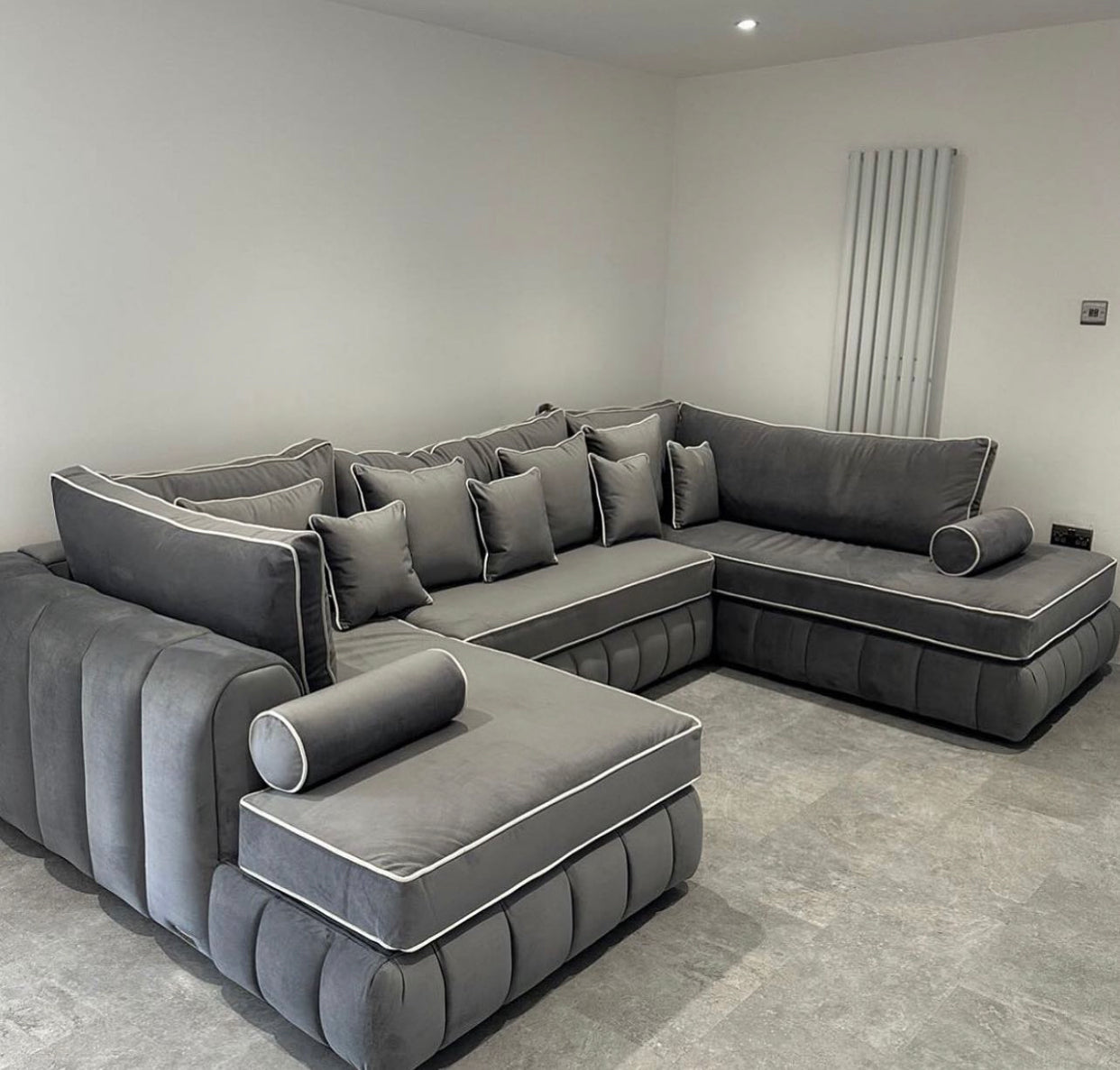 Imogen U Shape Sofa(With Piped Cushions)