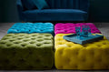 Harley Square Button Footstool