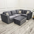 Hudson 4 Piece Corner Modular Sofa