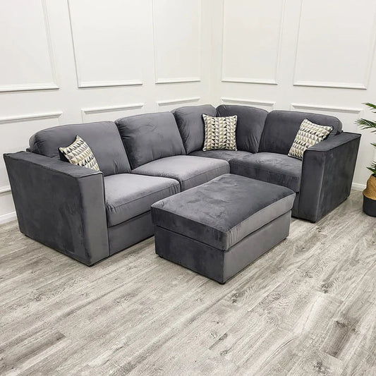 Hudson 4 Piece Corner Modular Sofa
