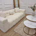 The Bubble Boucle Ivory 3 Seater Sofa